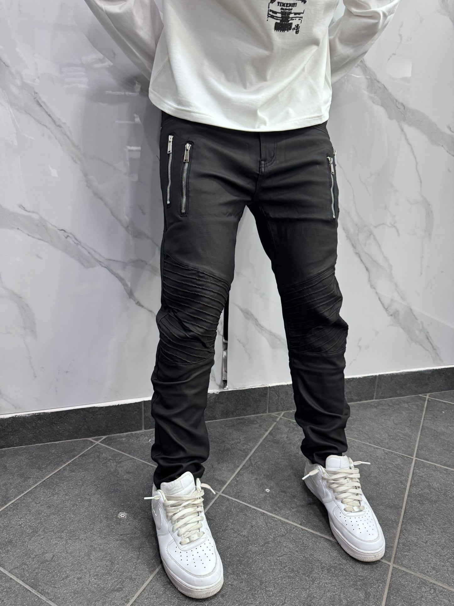 Byker ecopelle con zip