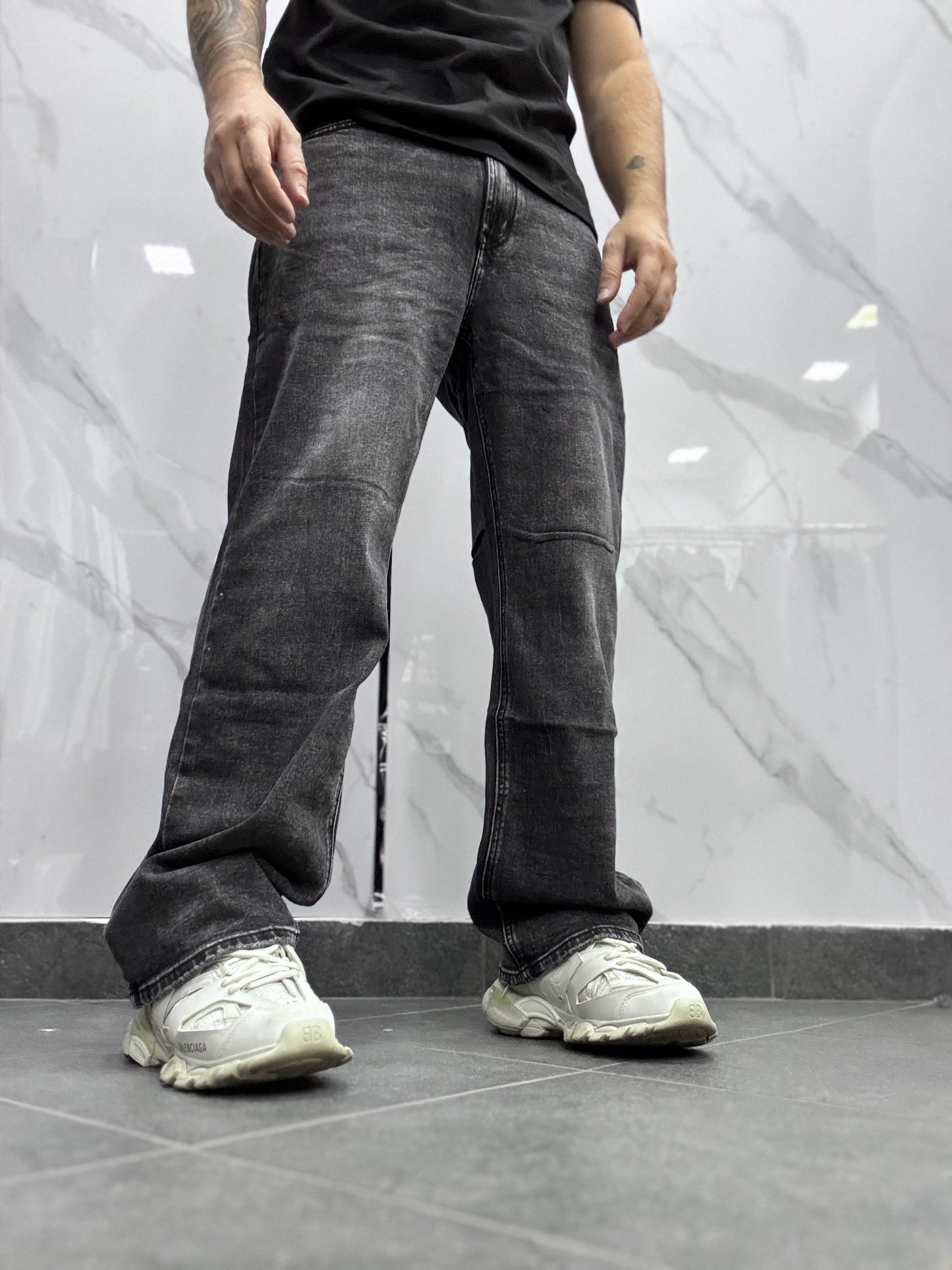 Baggy grigio marmorizzato