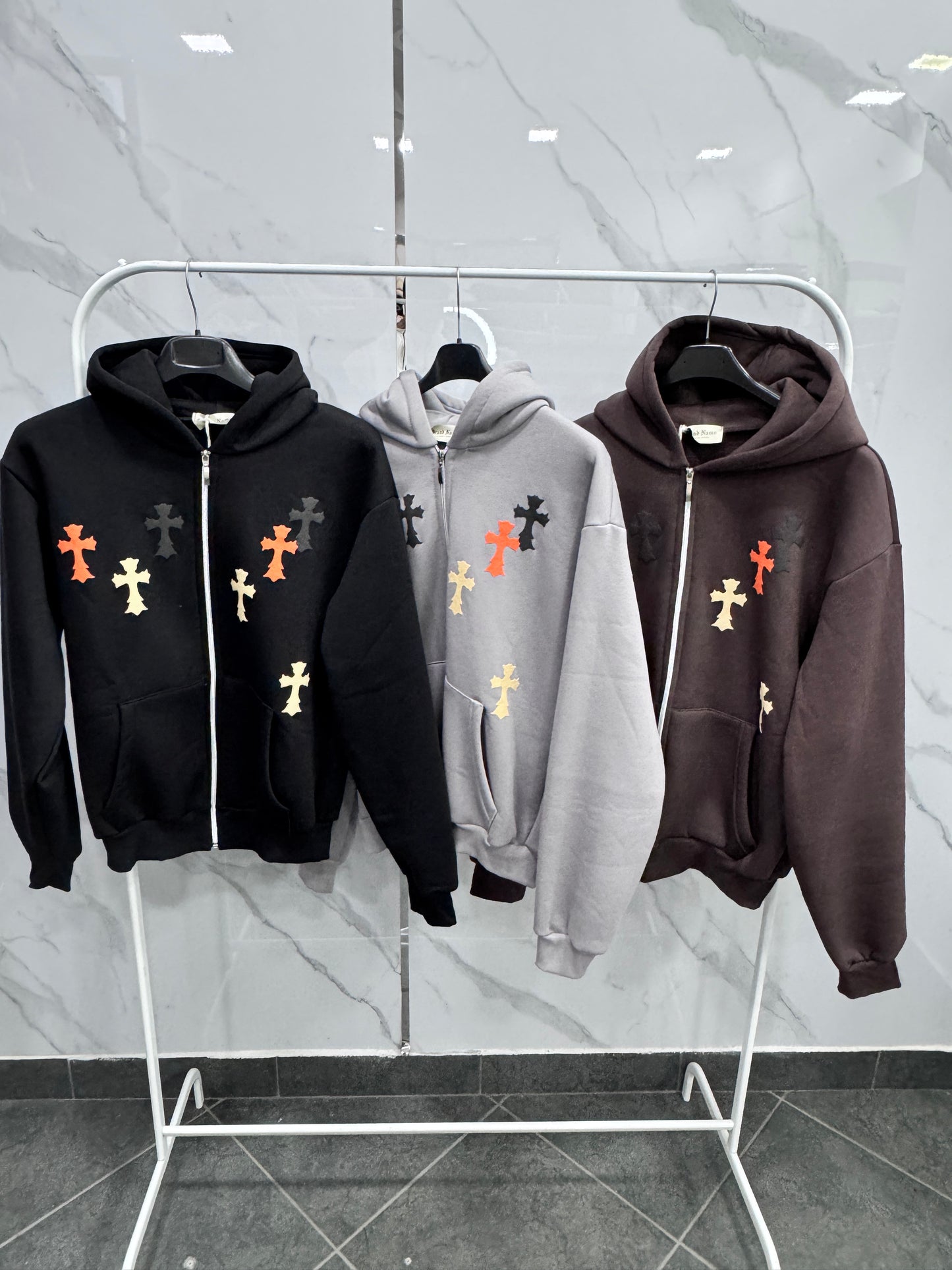 Hoddie zip cross