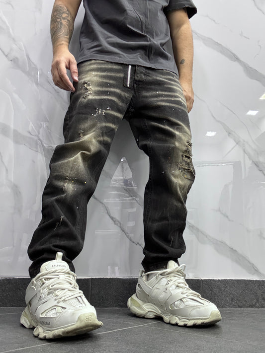 Jeans CNTC dsq2 sabbia zip nero