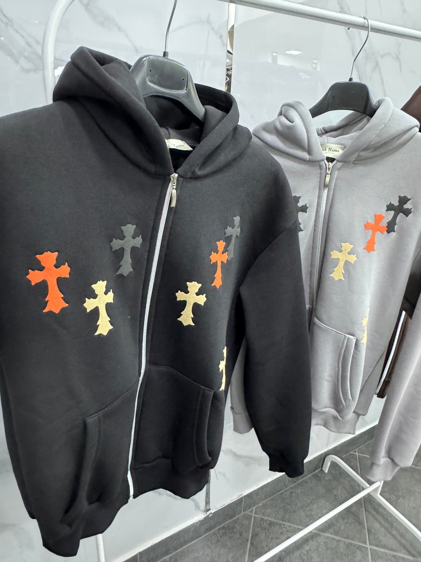 Hoddie zip cross