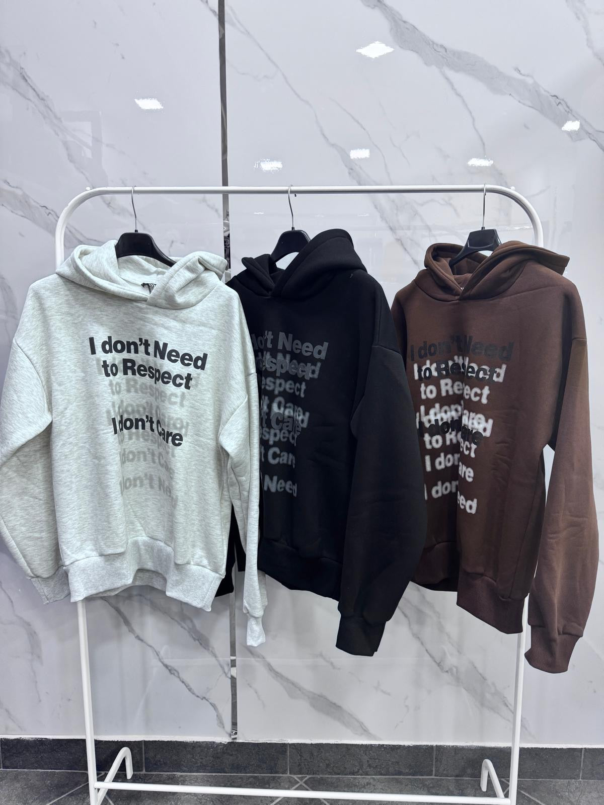 Felpa I don’t need to respect