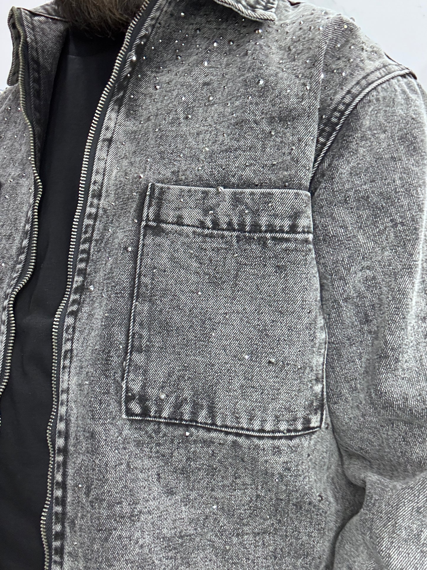 Giacca in jeans diamond