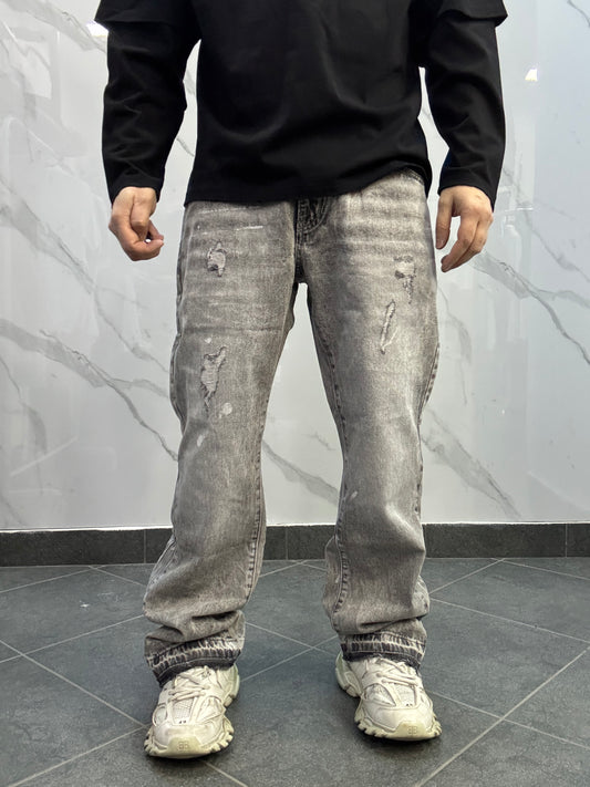 Flared  grigio rotture