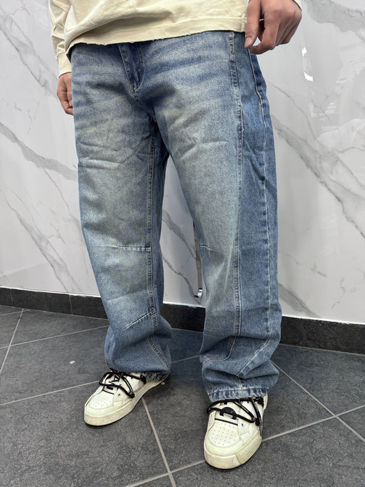 Baggy linear sabbiato