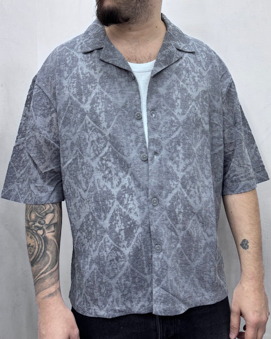 Camicia crop fantasia