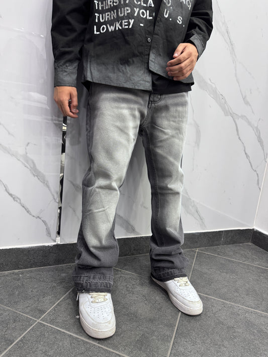 Jeans Flared grigio