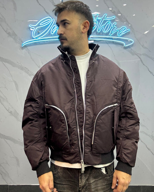 Bomber over zip