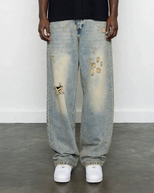 Super Baggy Cianotic sabbiato