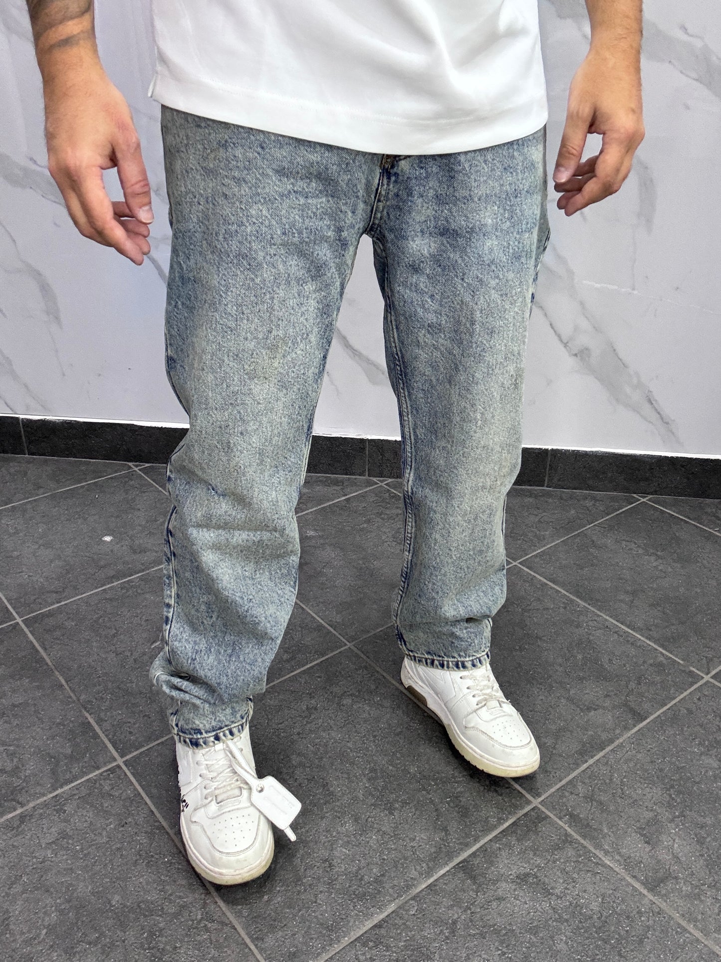 Baggy stone wash sabbia