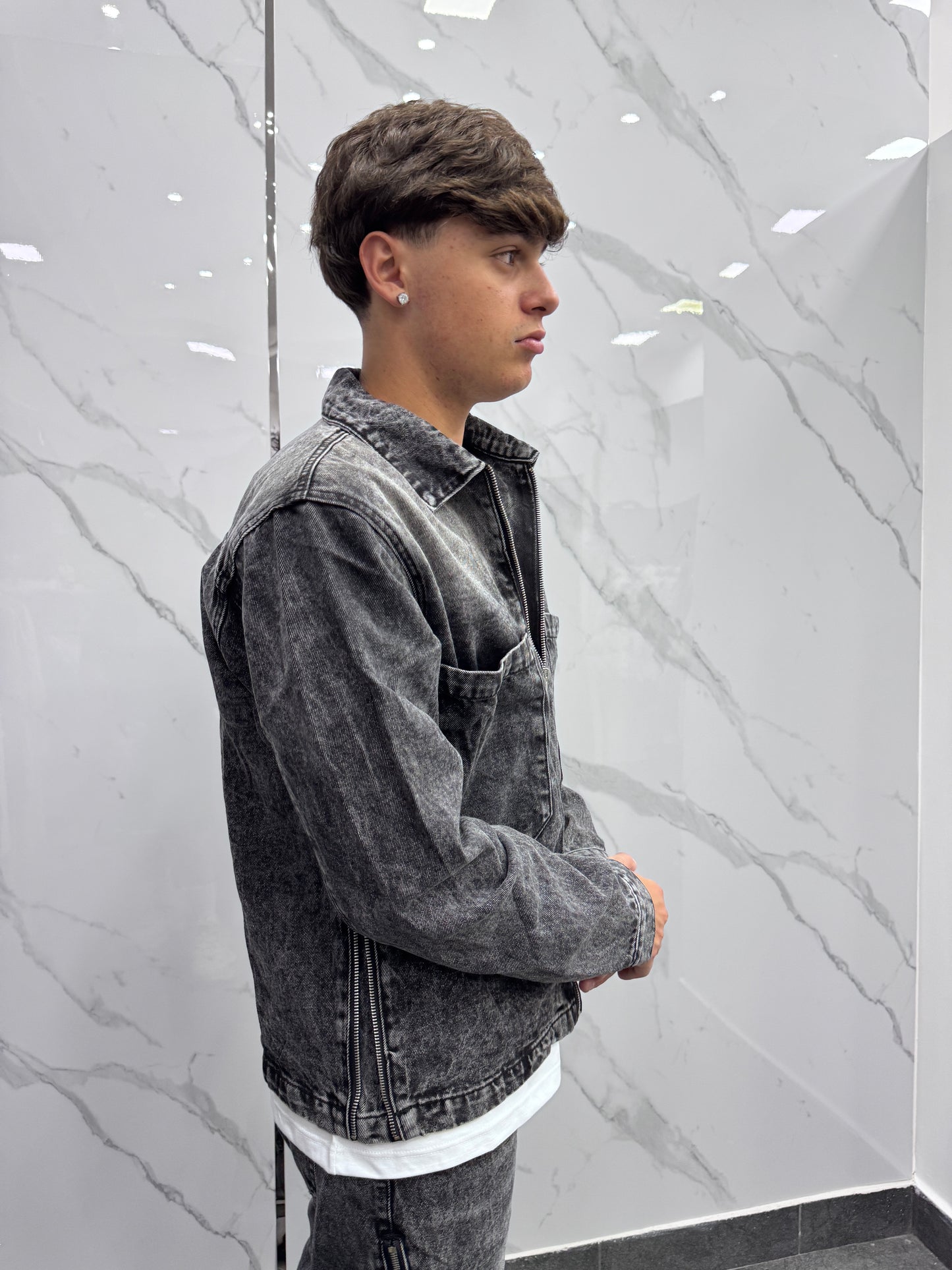 Coordinato Flared grigio