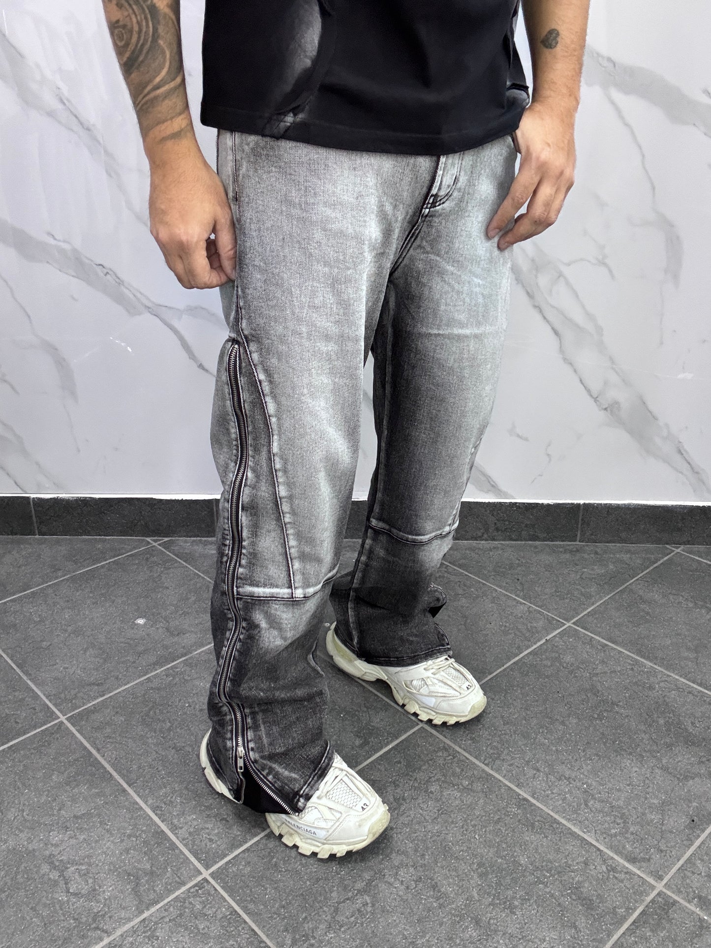 Flare zip 2.0 grigio