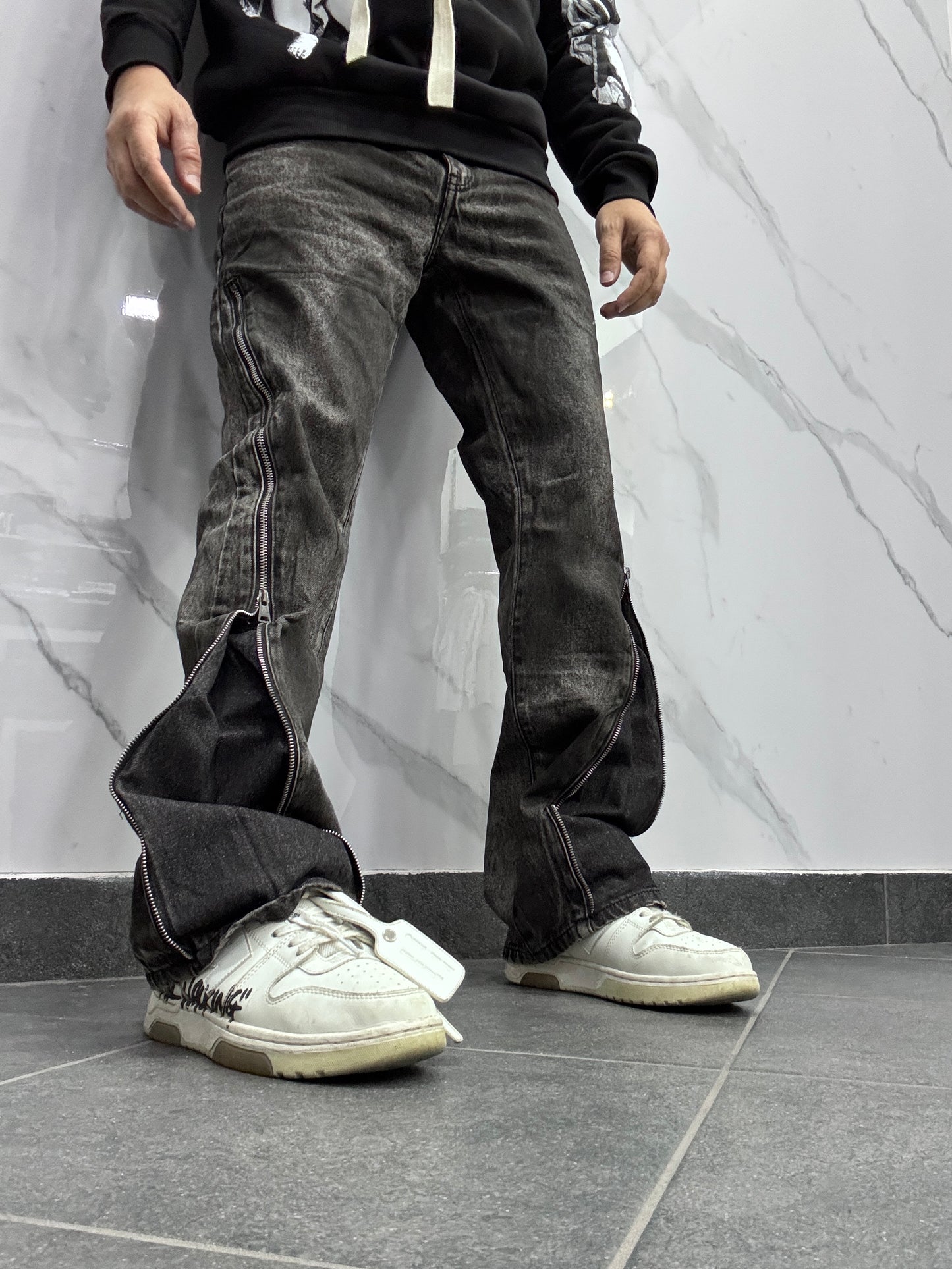 Jeans Flared slavato