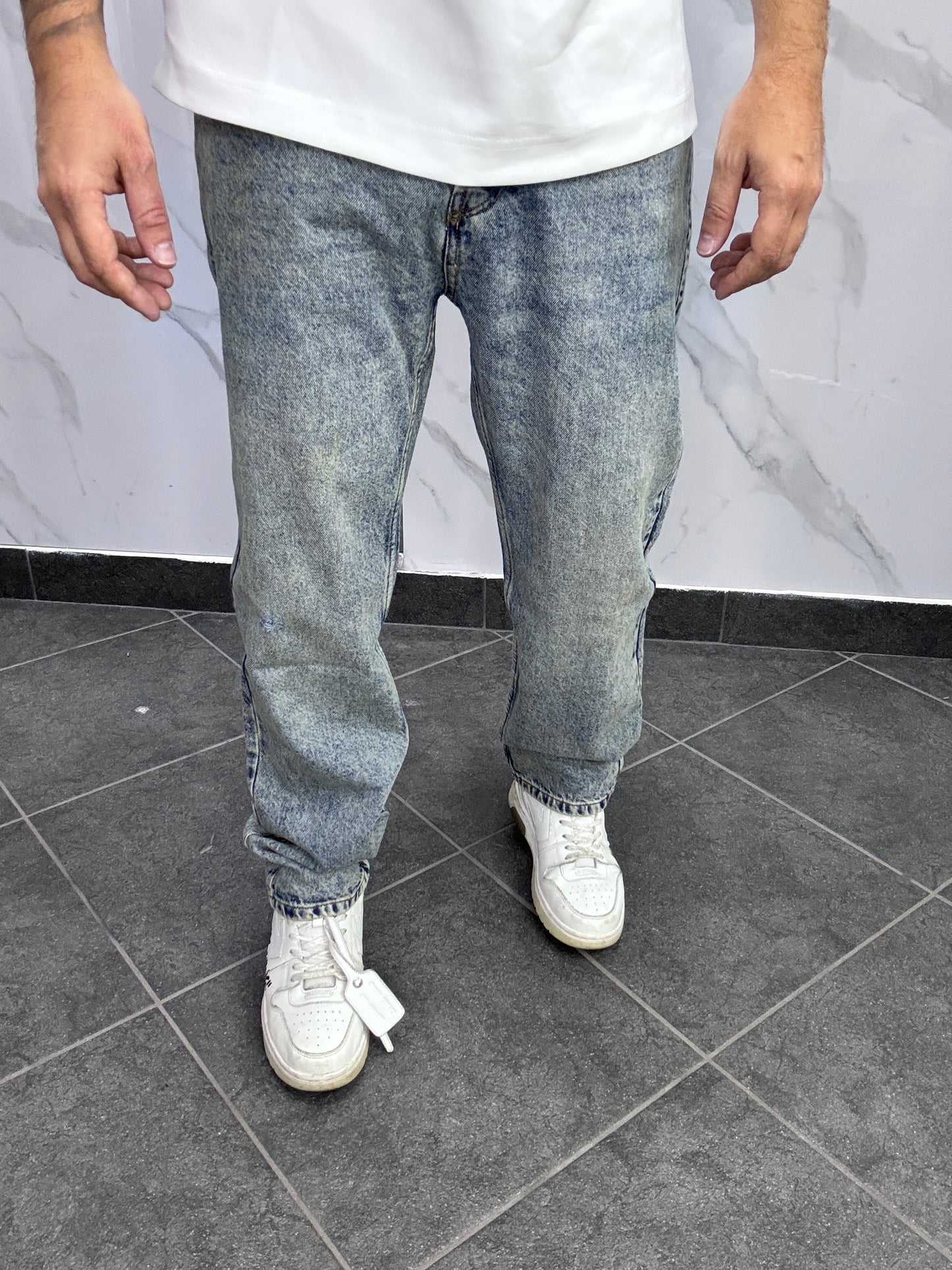 Baggy stone wash sabbia