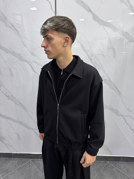Jacket zip nera
