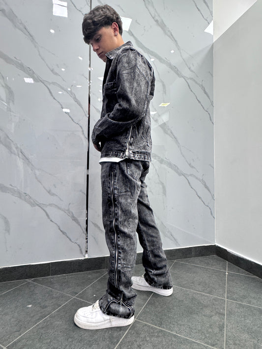Coordinato Flared grigio