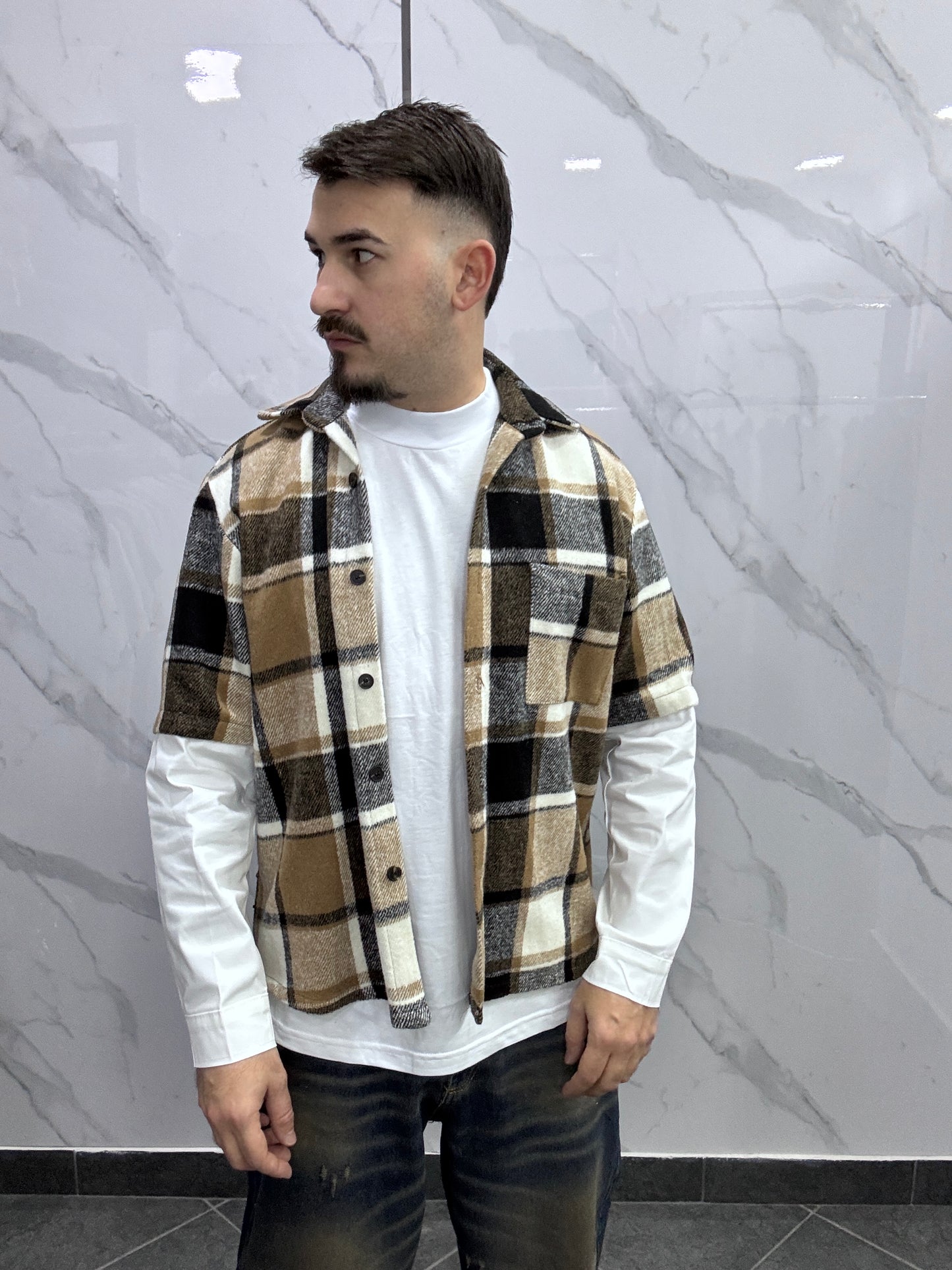 Camicia double slevee