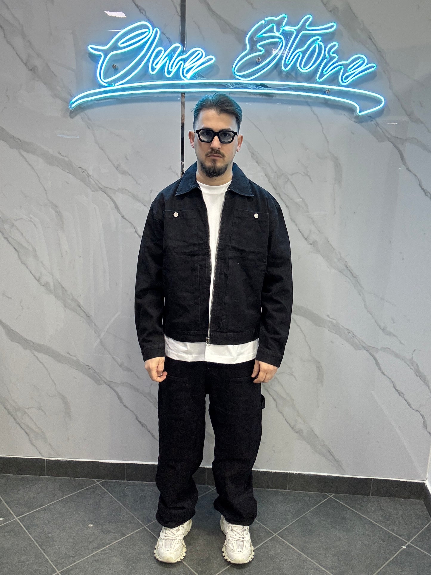 Coordinato jeans black