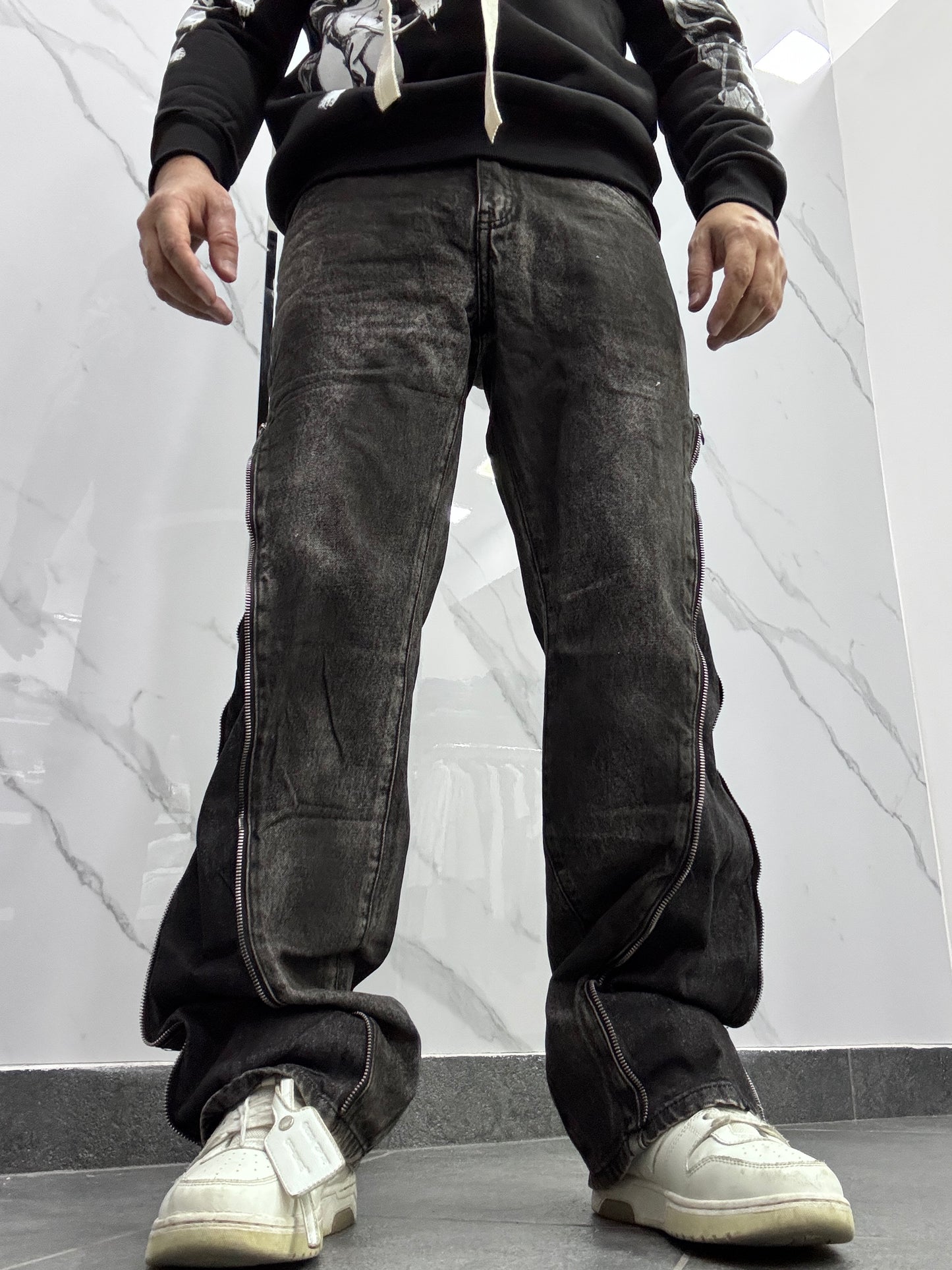 Jeans Flared slavato
