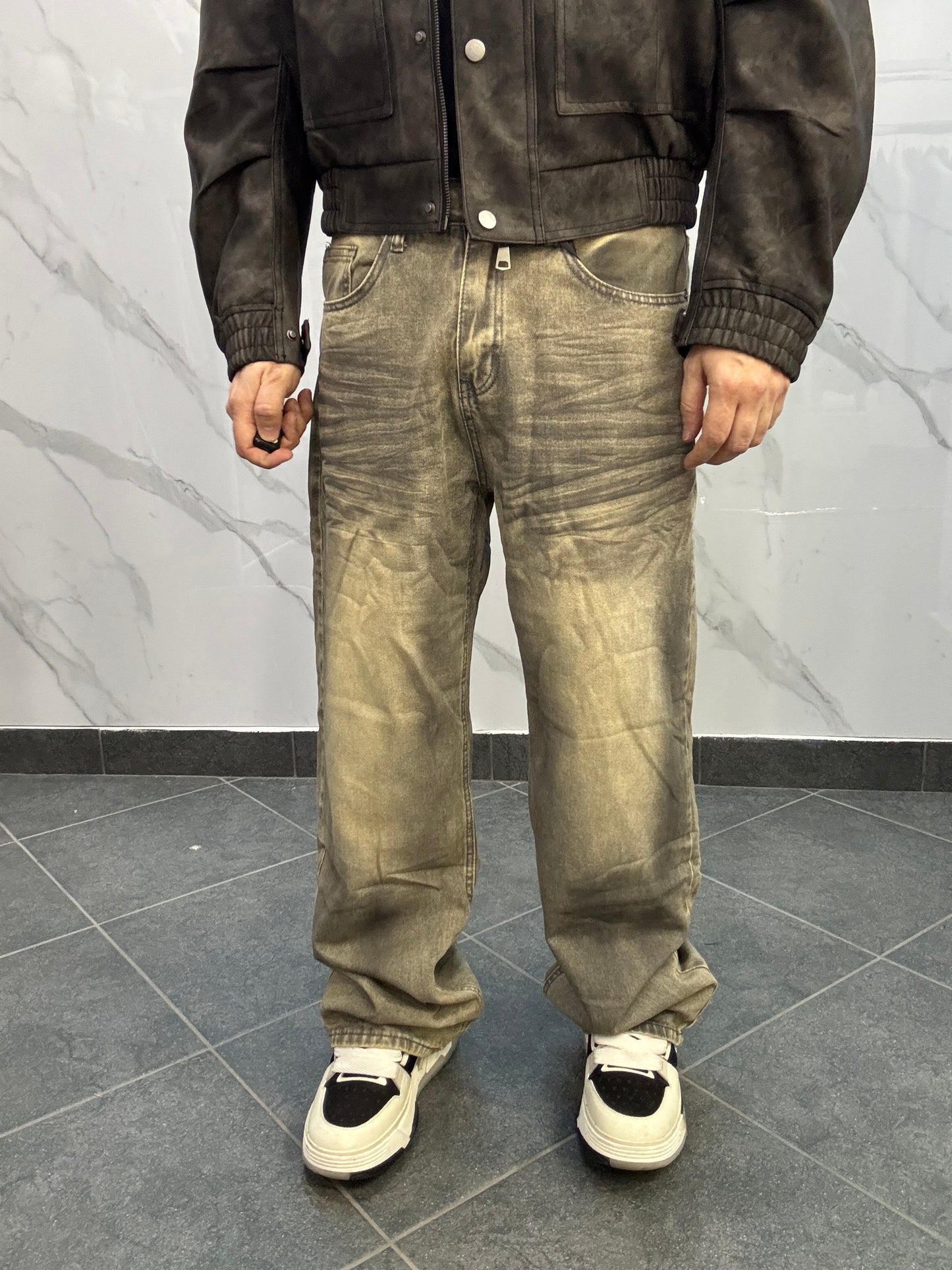 Baggy sabbia sfumato nero