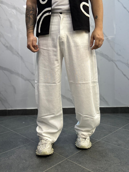Pantalone lino ballon