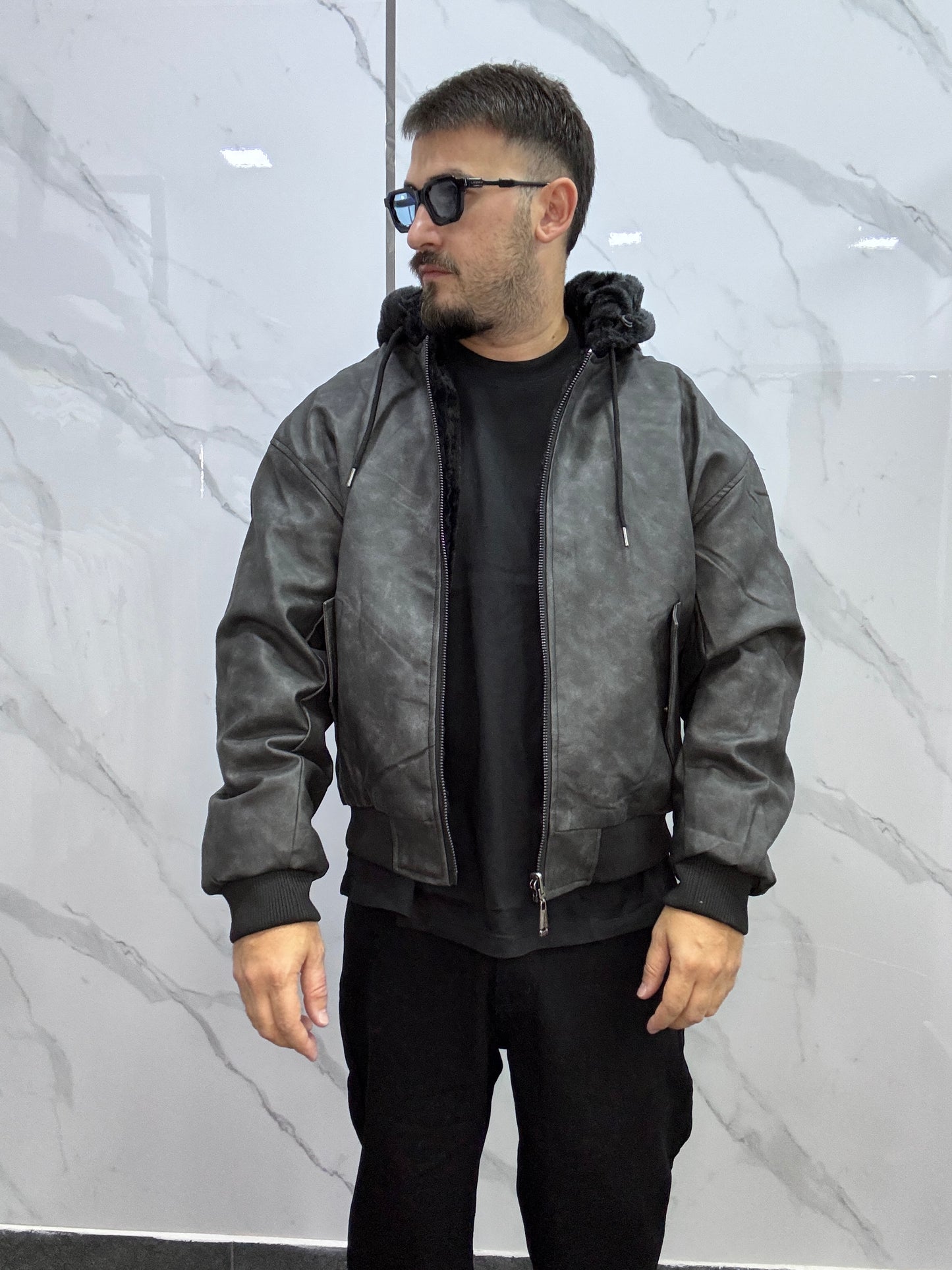 Giubbotto ecopelle reversibile MOD ZA*A