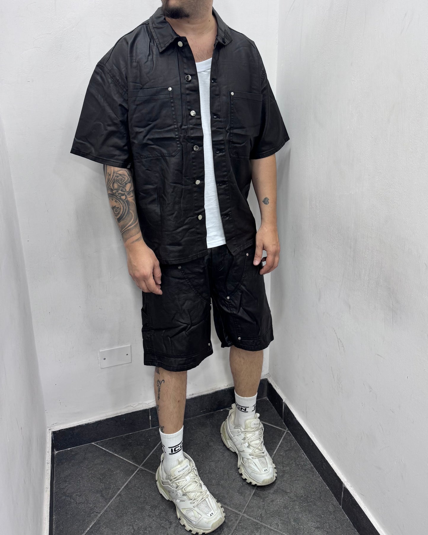 Coordinato spalmato black