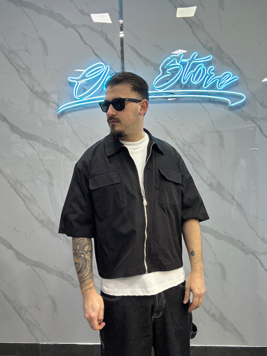 Jacket zip mezza manica