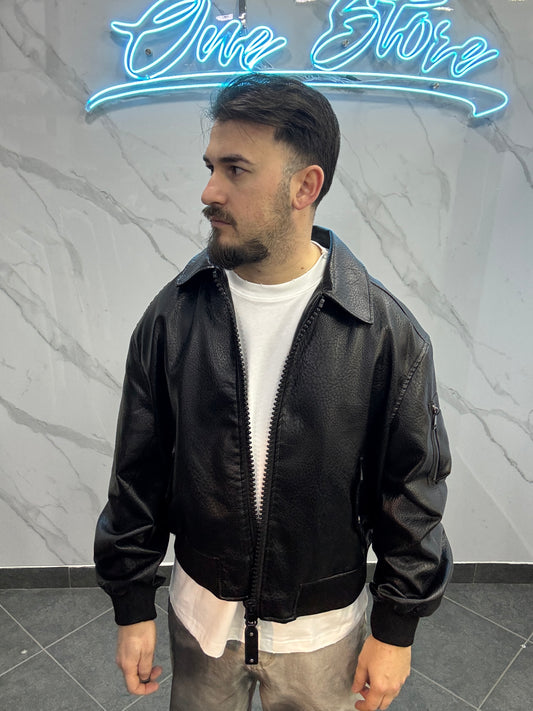 Giubbotto over ecopelle