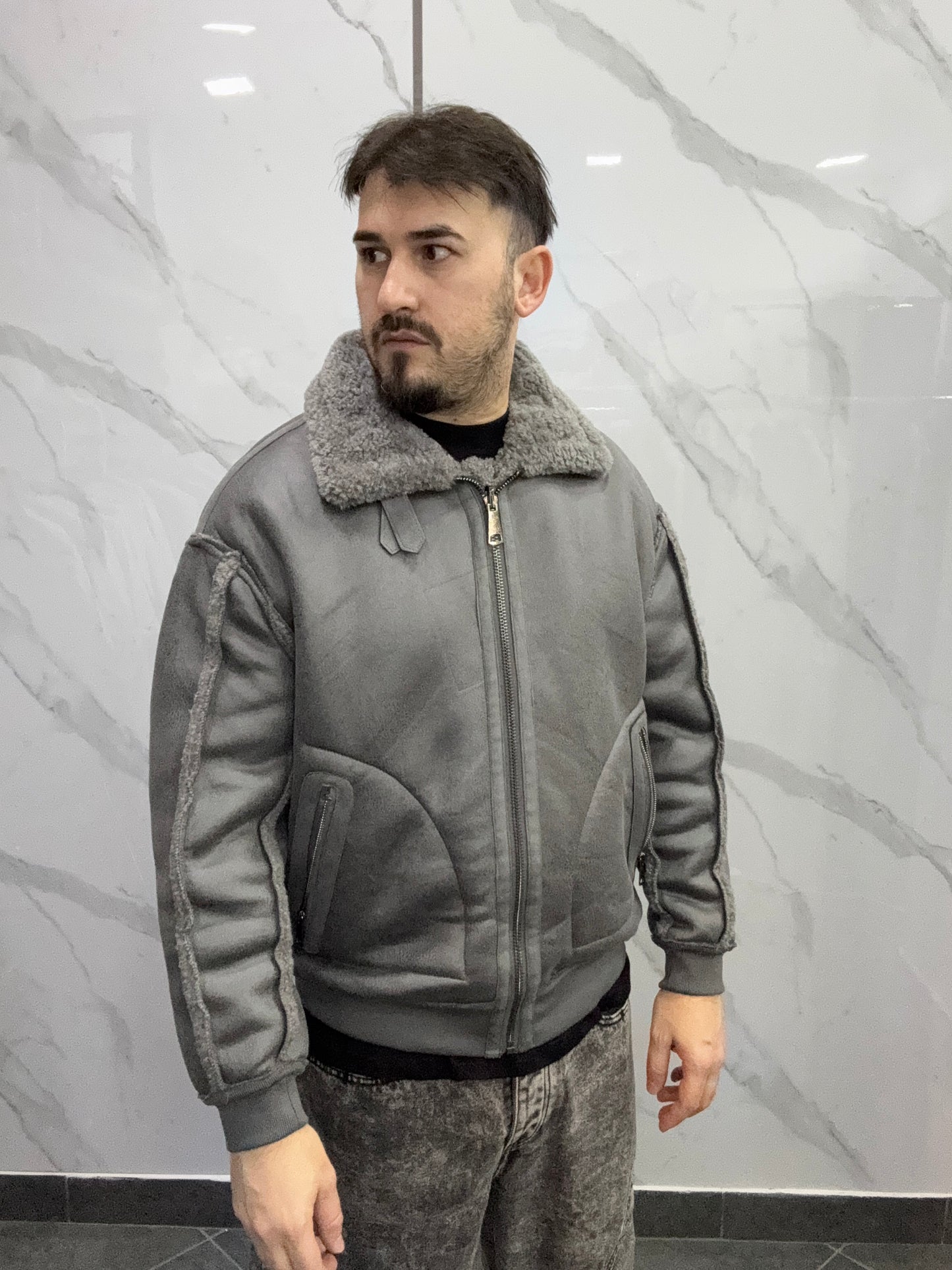 Eco-montone reversibile GRIGIO