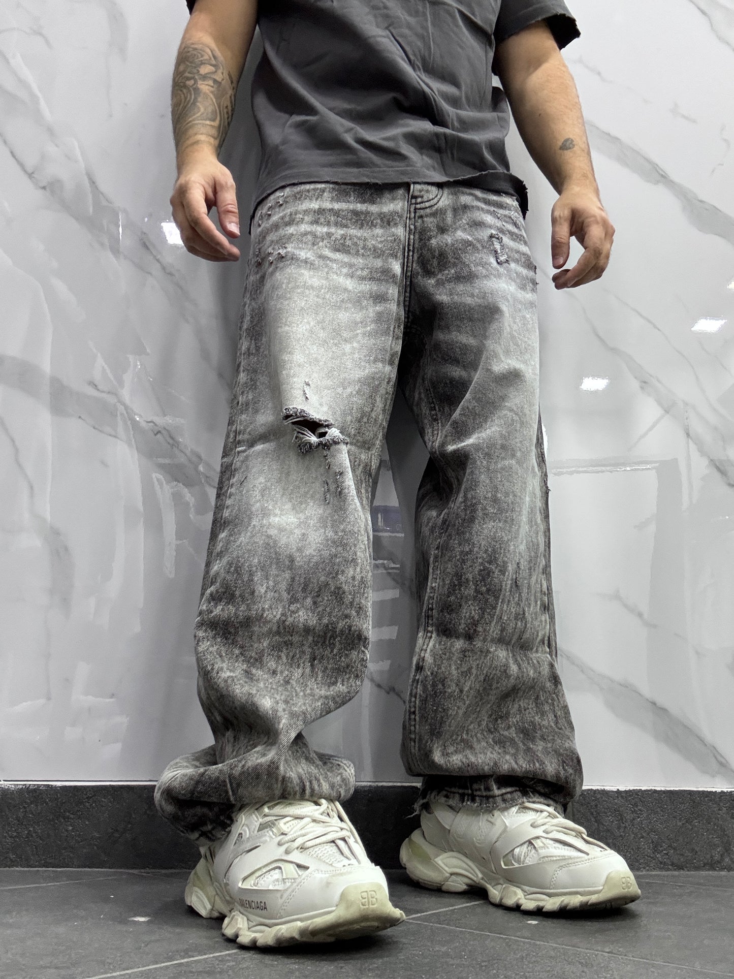 Super Baggy cntc marble gray