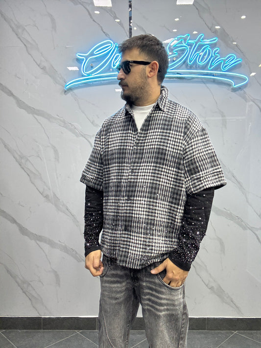 Camicia diamond double sleeve