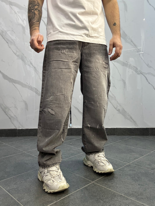 Baggy grigio rotture