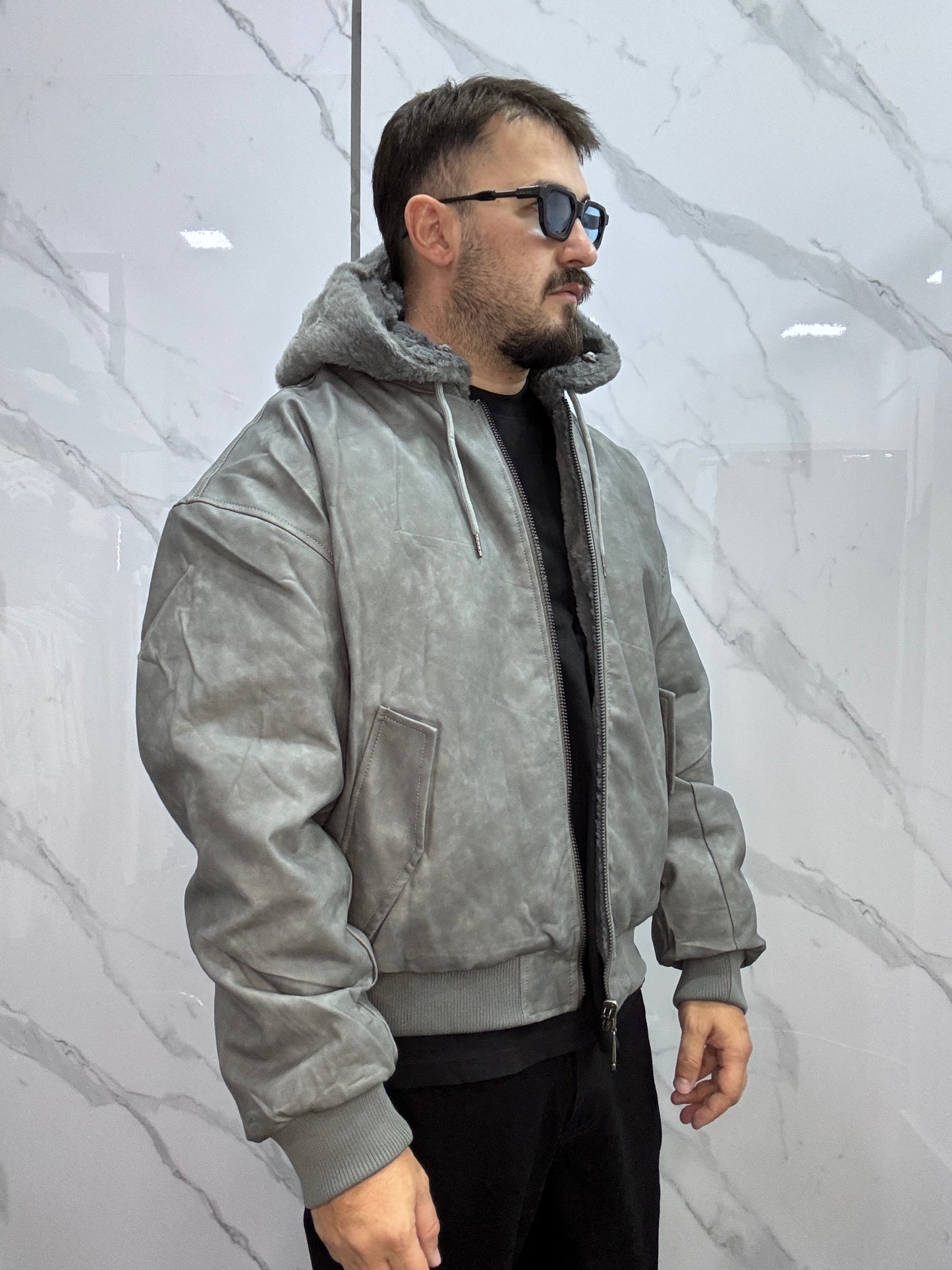 Giubbotto ecopelle reversibile MOD ZA*A