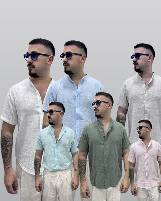 Camicia in Lino mezza manica