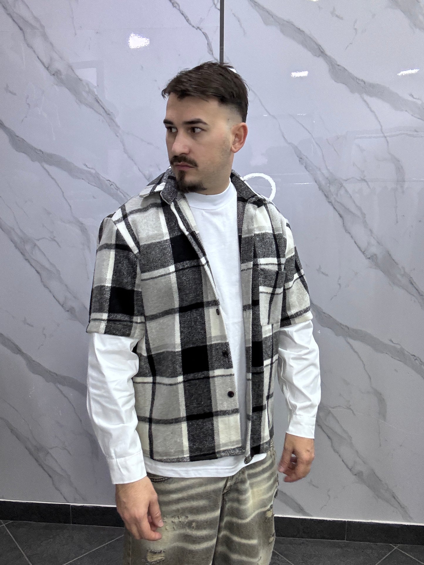 Camicia double slevee