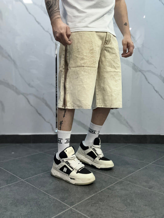 Jorts zip sabbiato