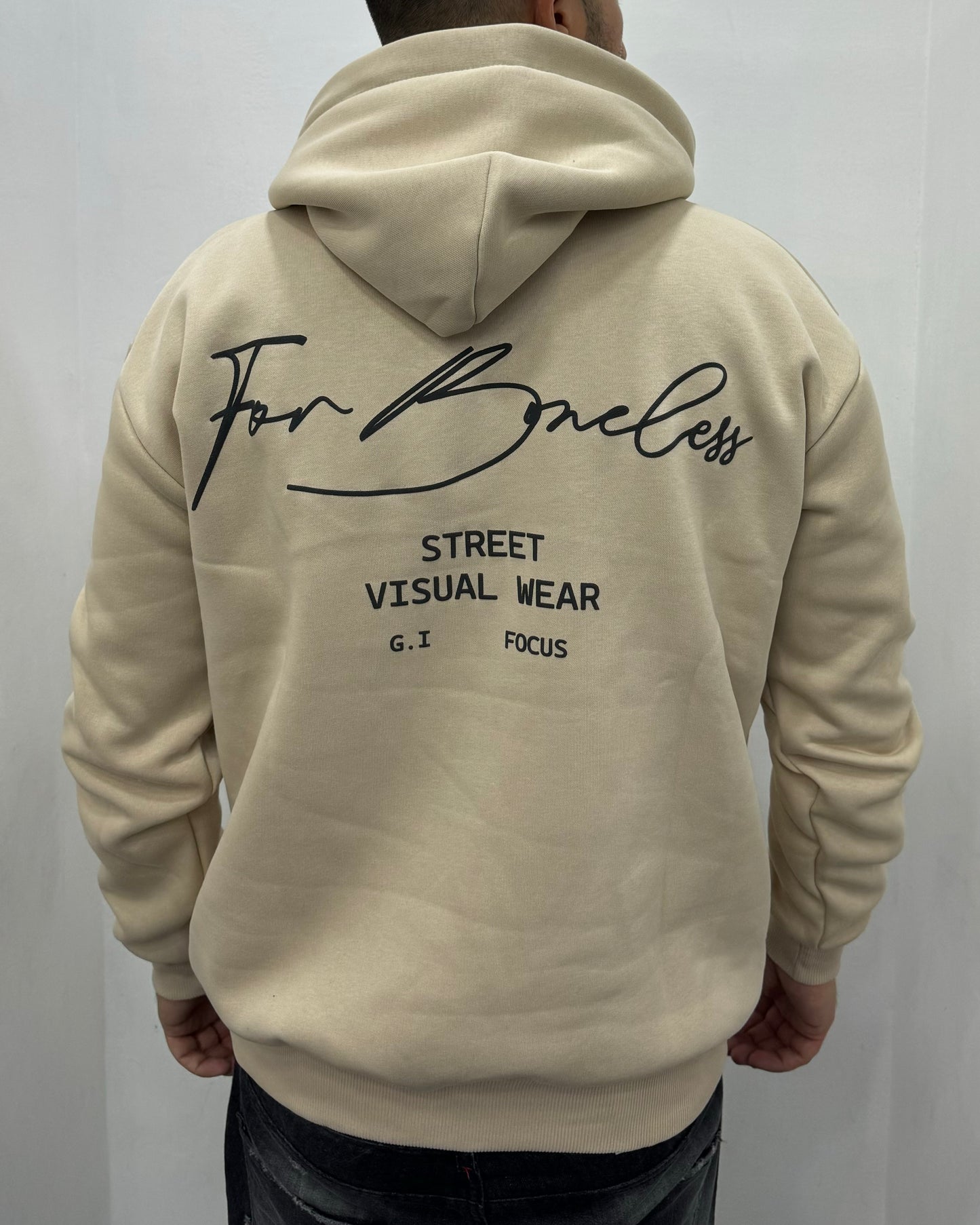 Hoodie STREET VISUAL crema