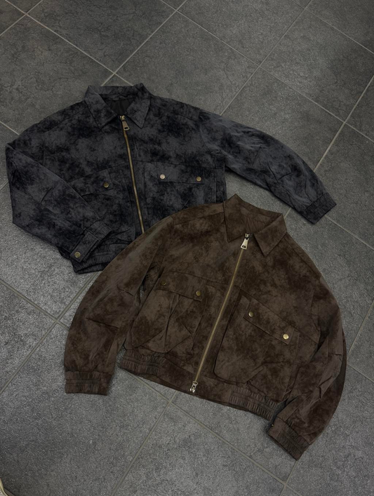 Jacket ecopelle eff. vintage