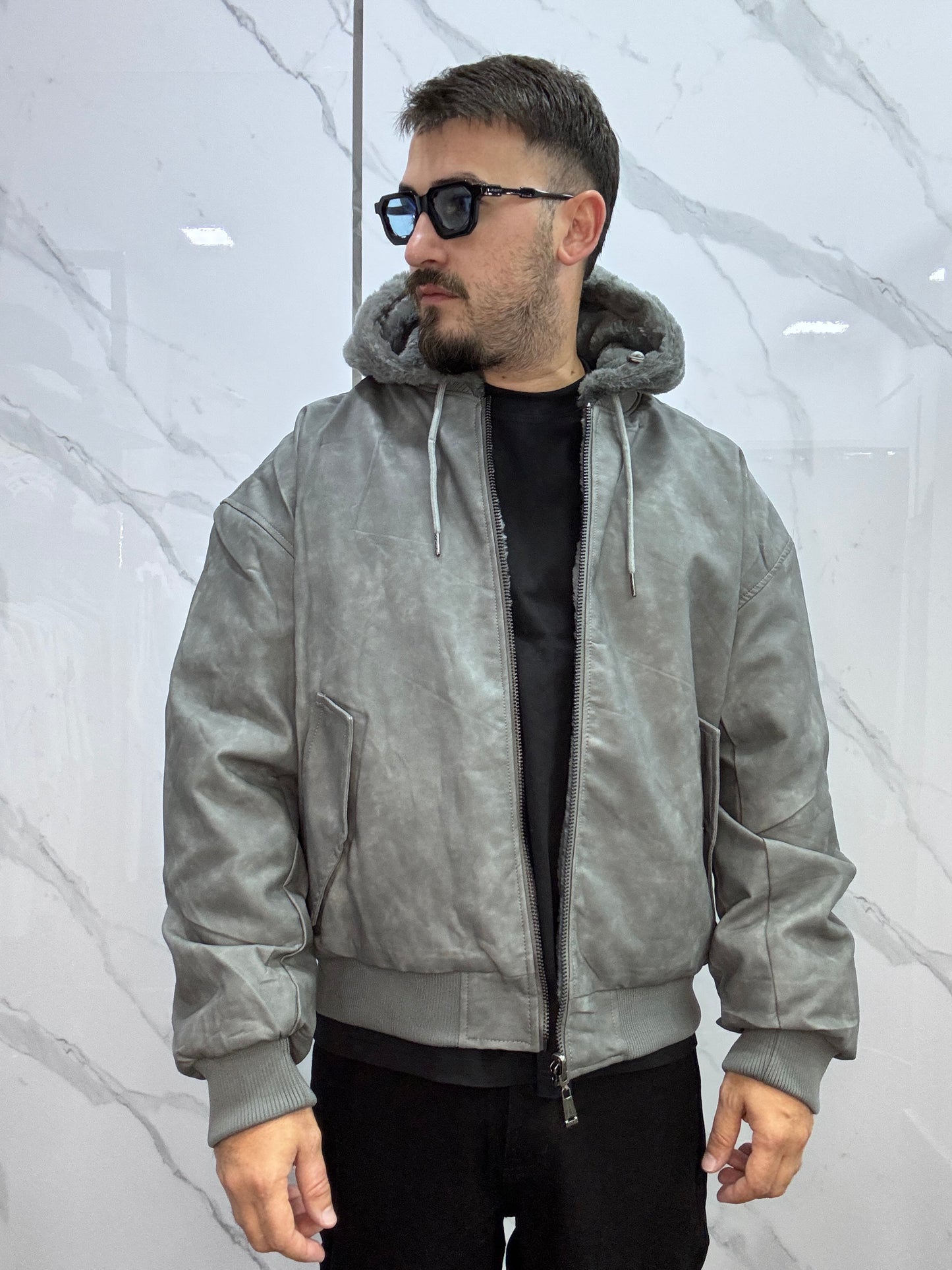 Giubbotto ecopelle reversibile MOD ZA*A