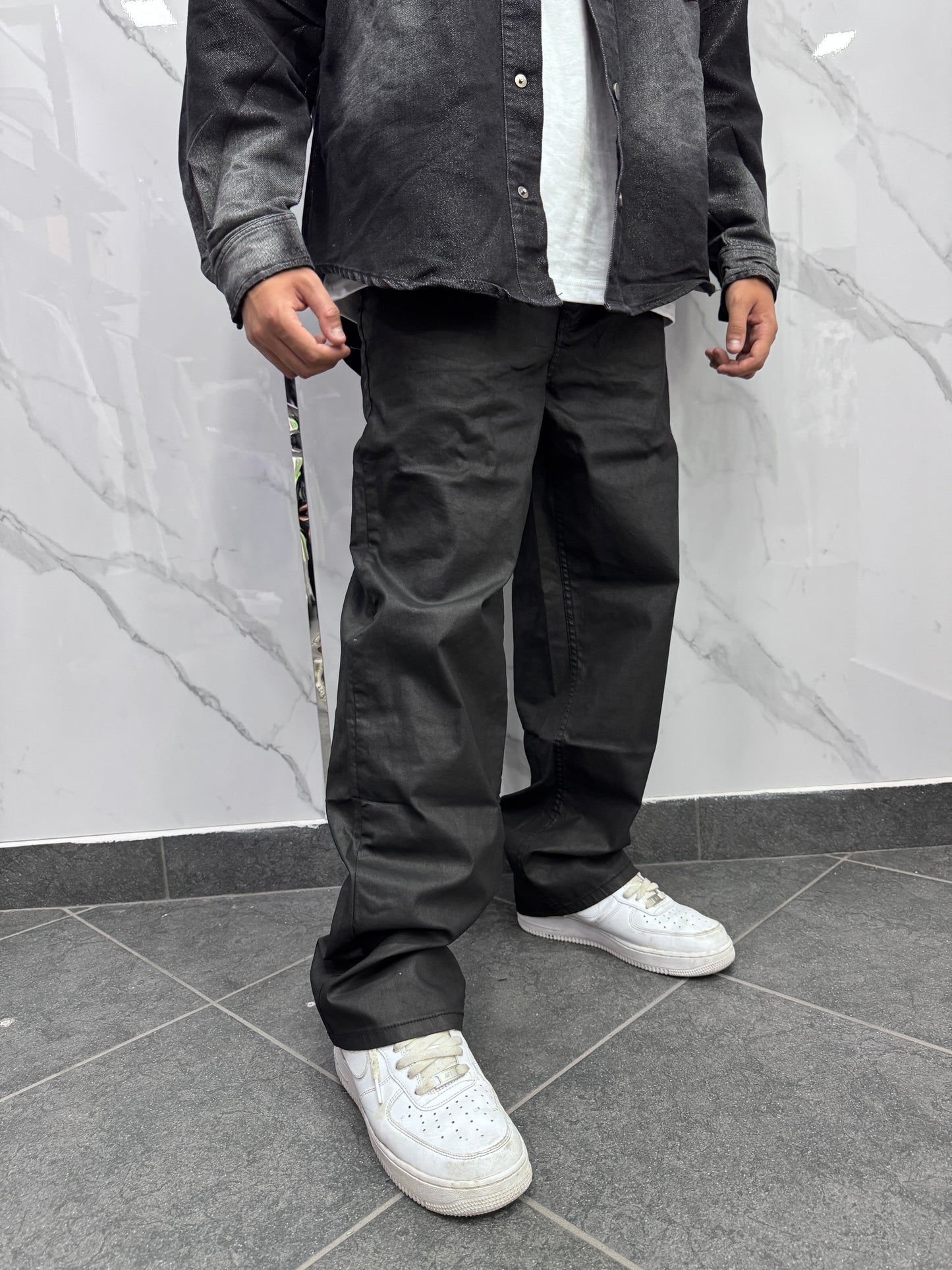 Jeans Baggy ecopelle