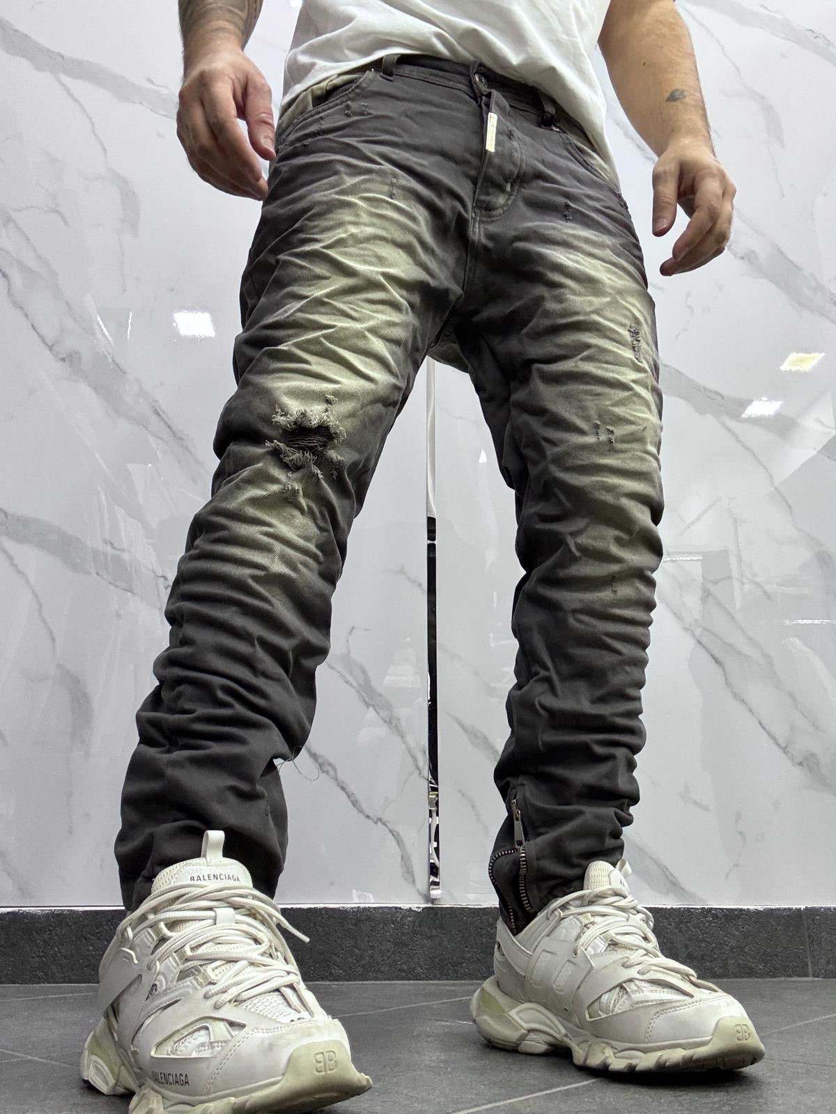 Jeans cntc dnc grigio sfumato