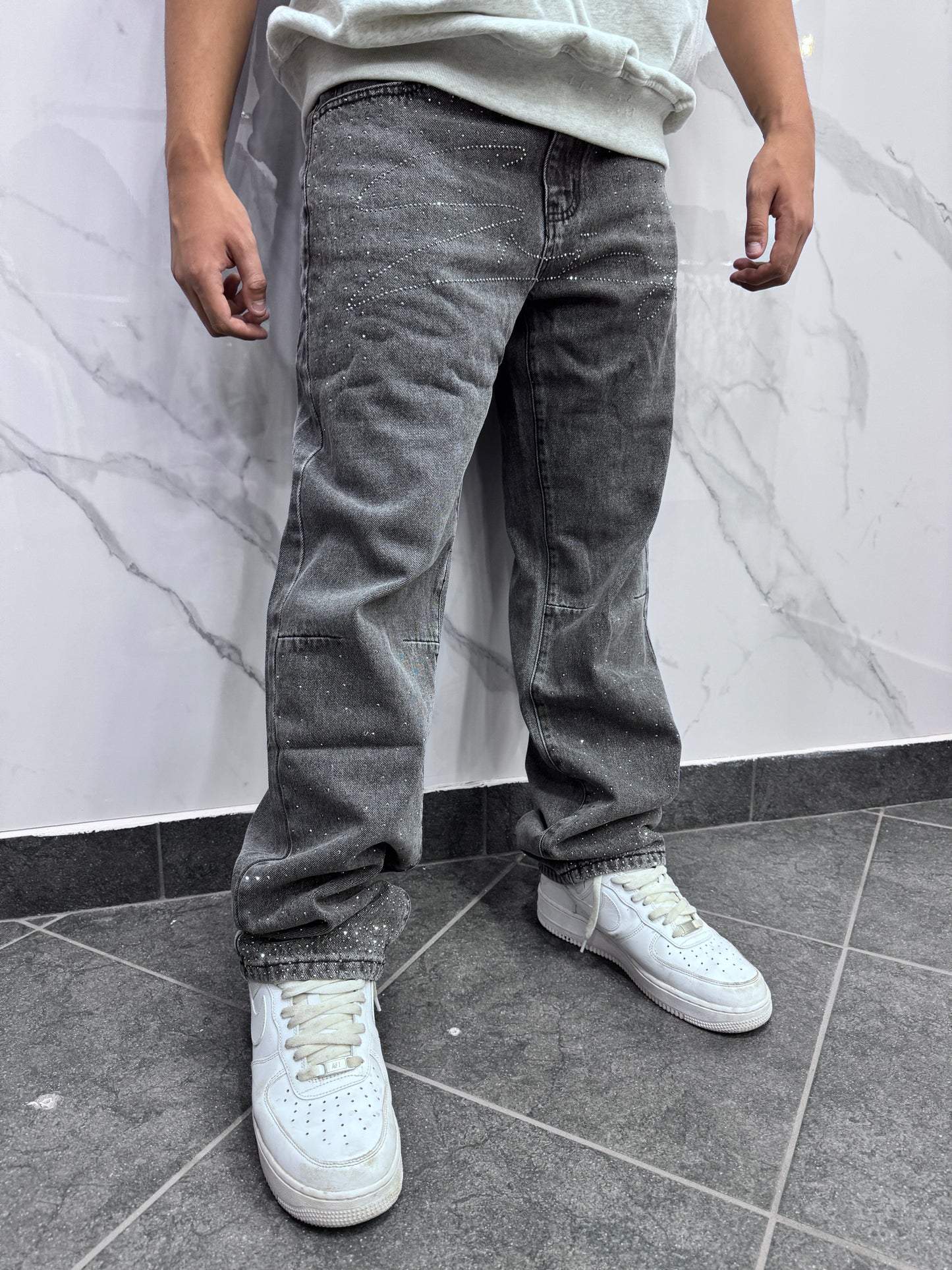 Jeans Baggy brillantini