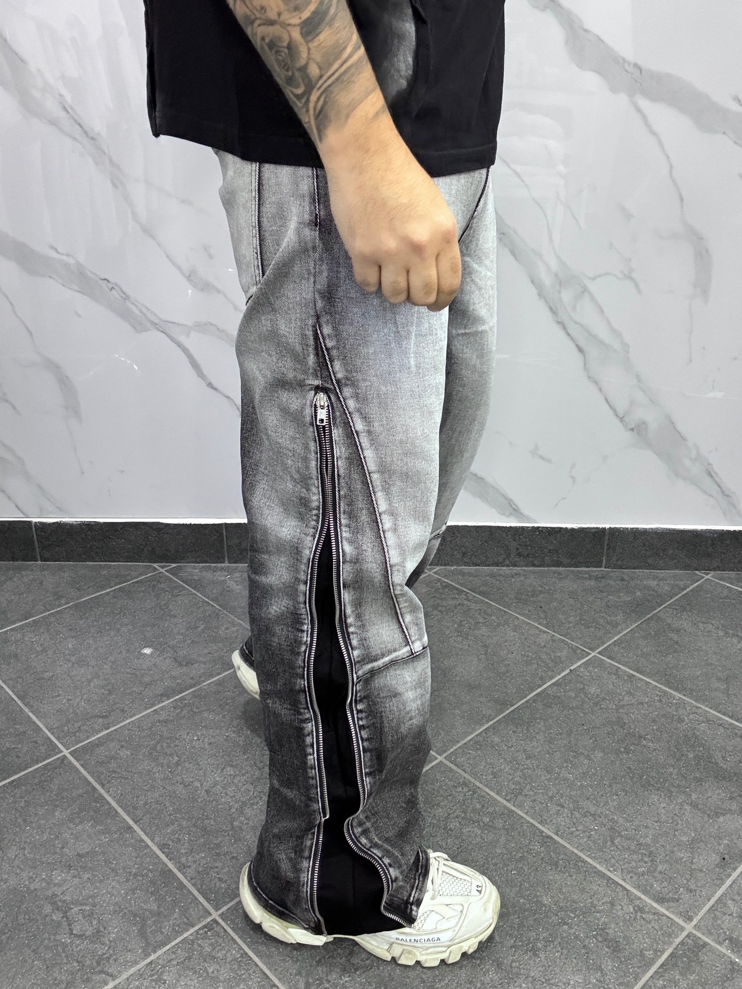 Flare zip 2.0 grigio