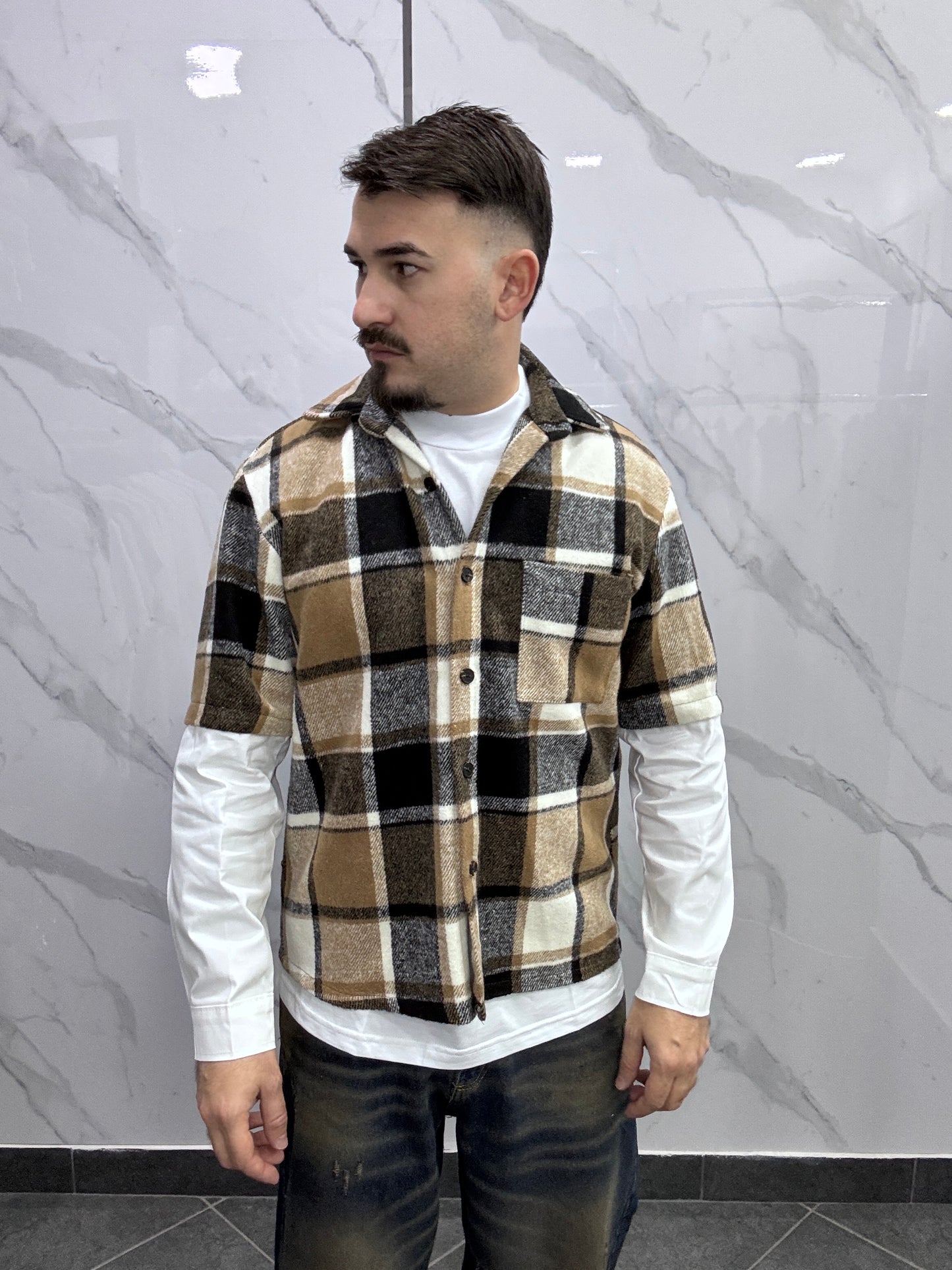 Camicia double slevee