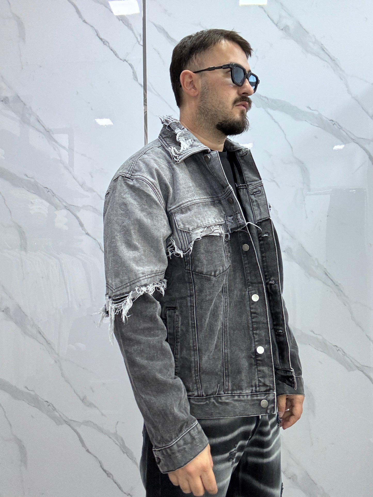 Jacket jeans double