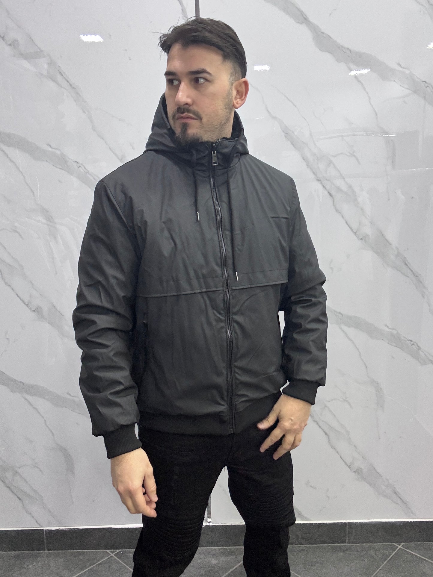 Giubbotto gommato reversibile