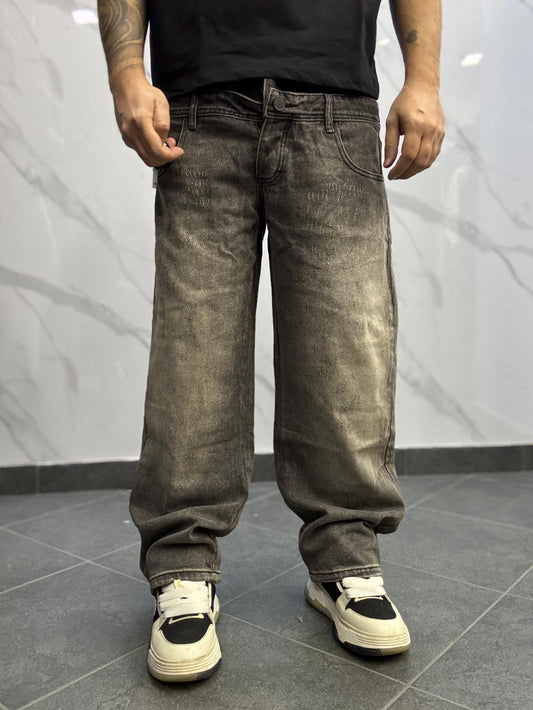 Baggy double sabbiato