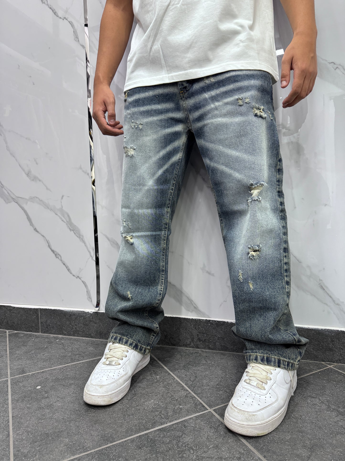 Baggy sabbia blu
