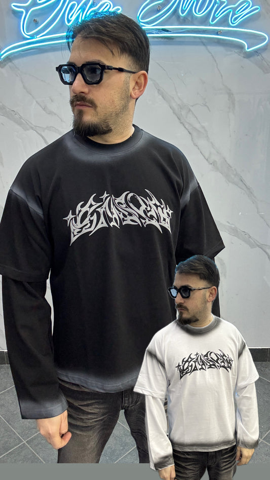 Double sleeve sfumata